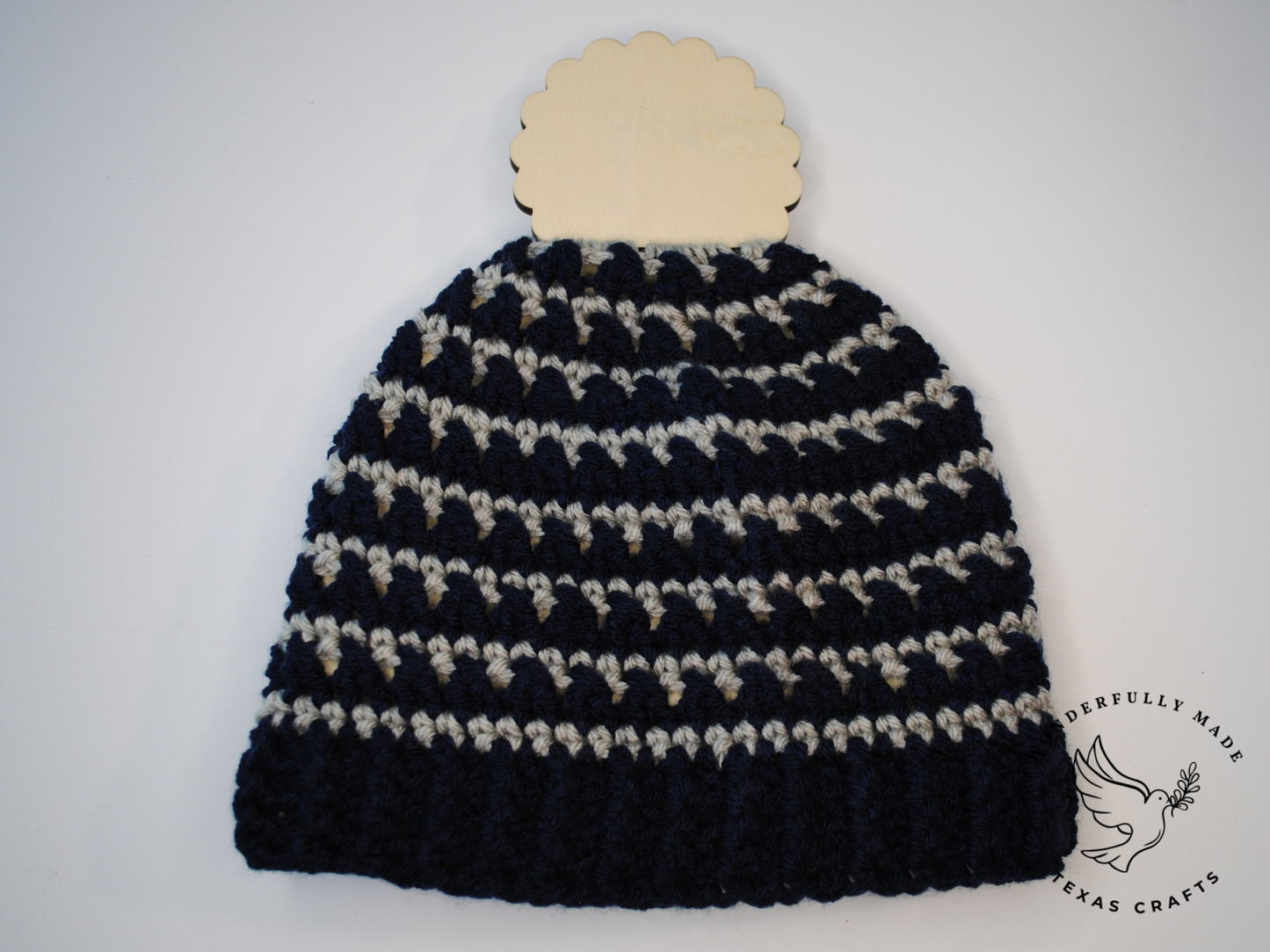 Grace Beanie - Navy with Gray