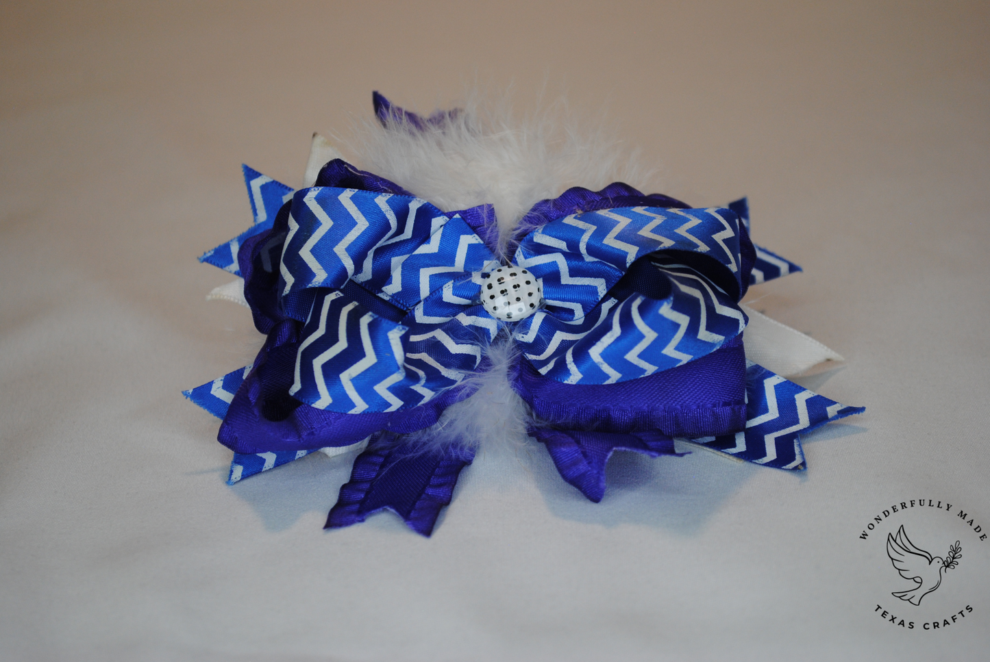 Blue and Purple Bow