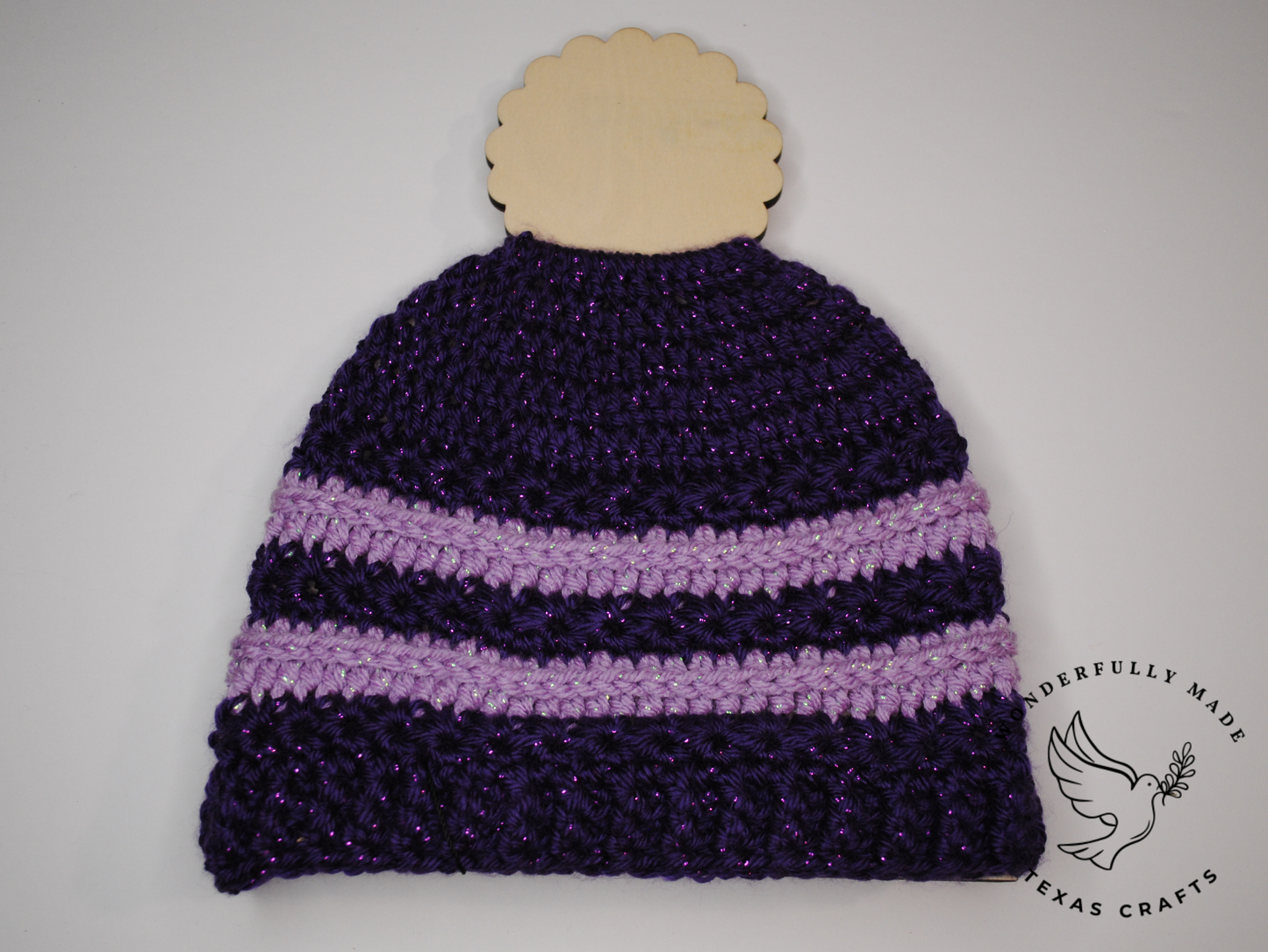 Grace Beanie - Purple sparkle