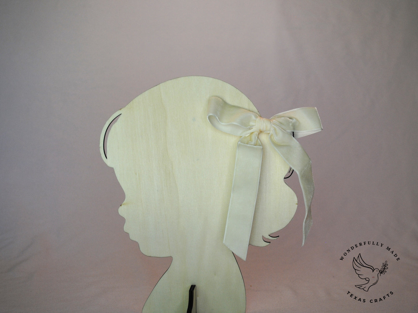 Ivory Velvet Bow