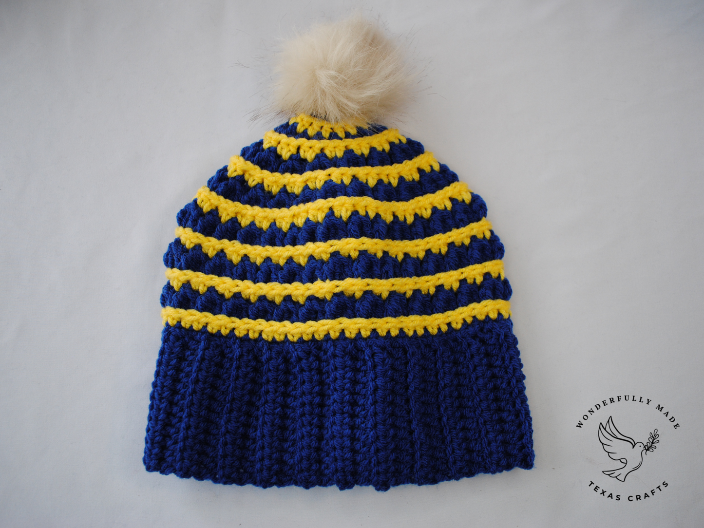 Jordan Beanie - Blue with Yellow