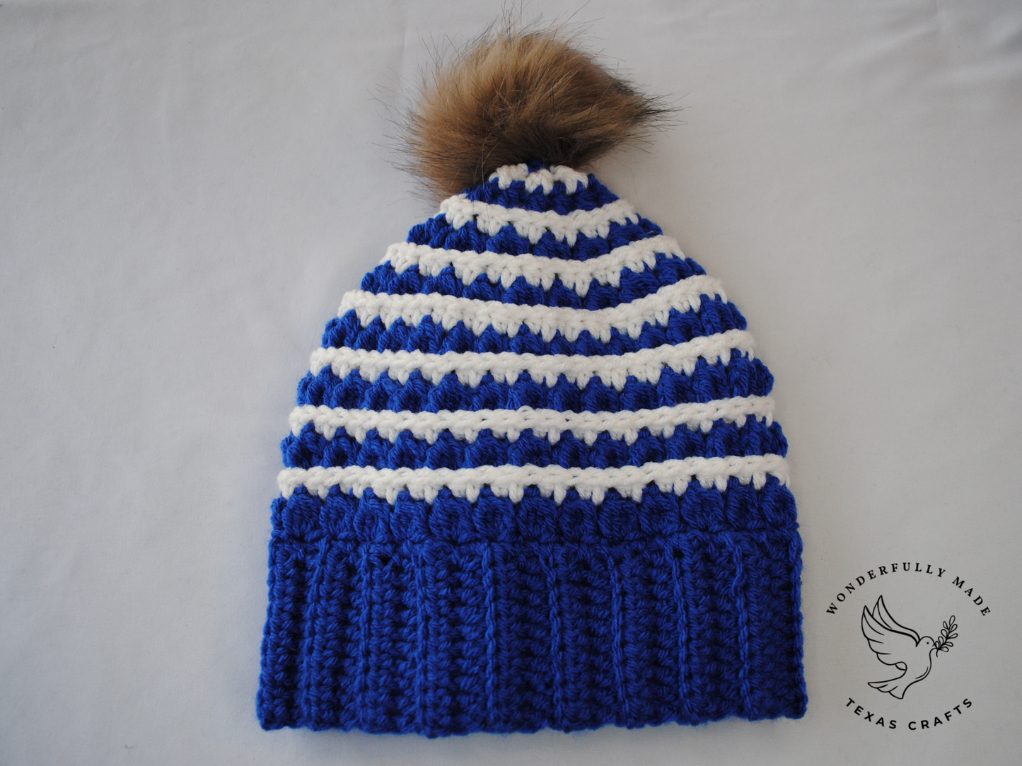 Jordan Beanie - Blue with White