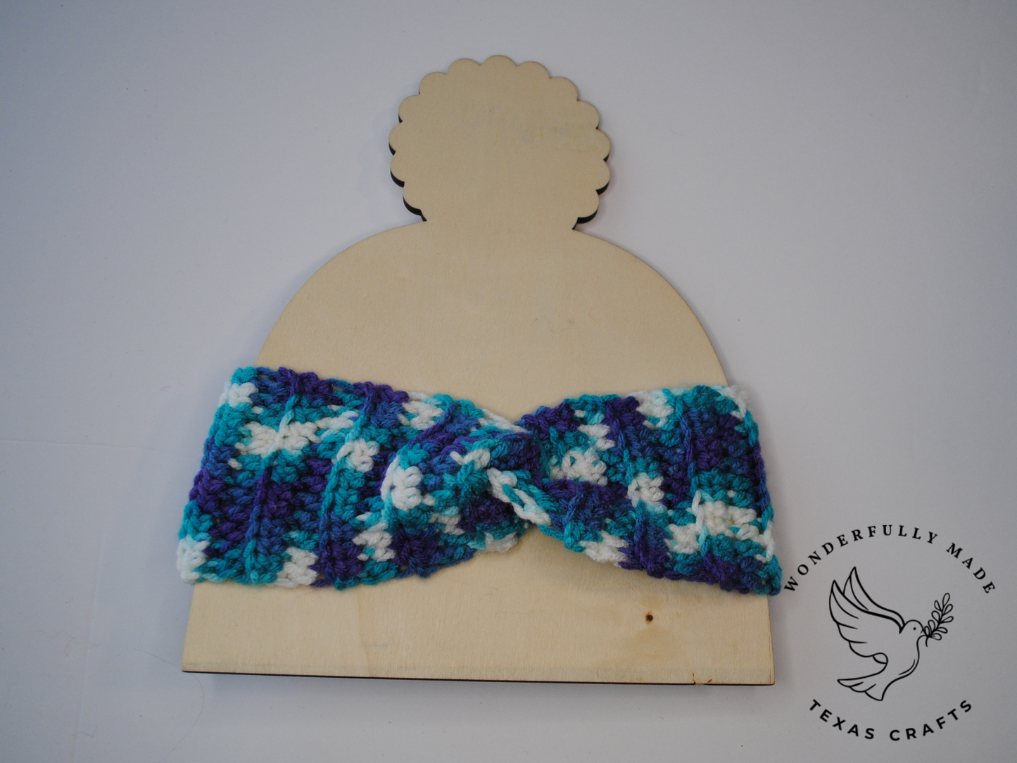 Twisted Ear Warmer - Blue/Purple