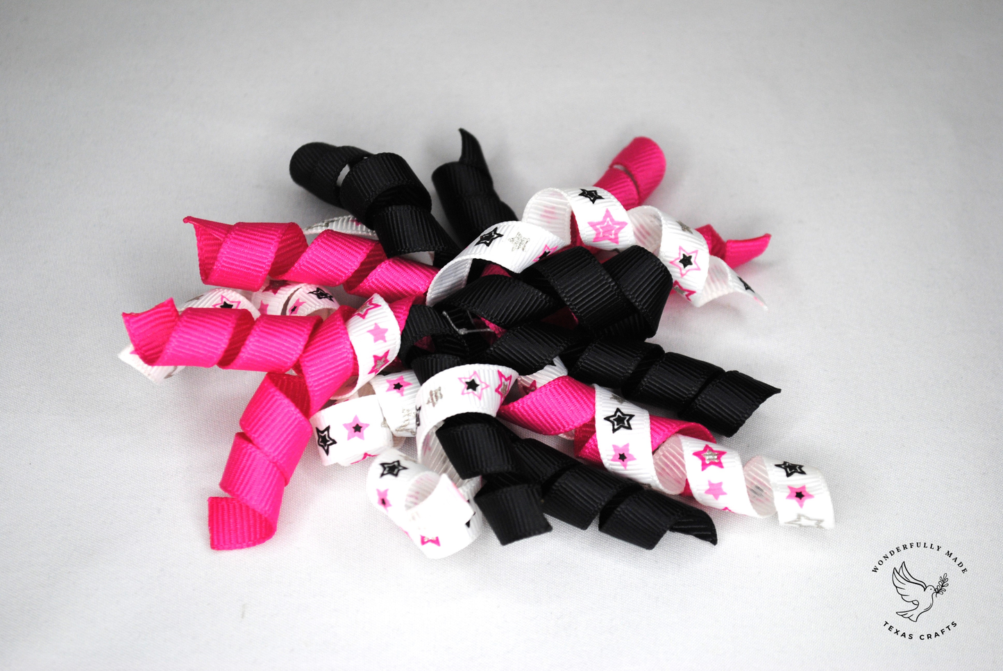 Pink, black and white with stars