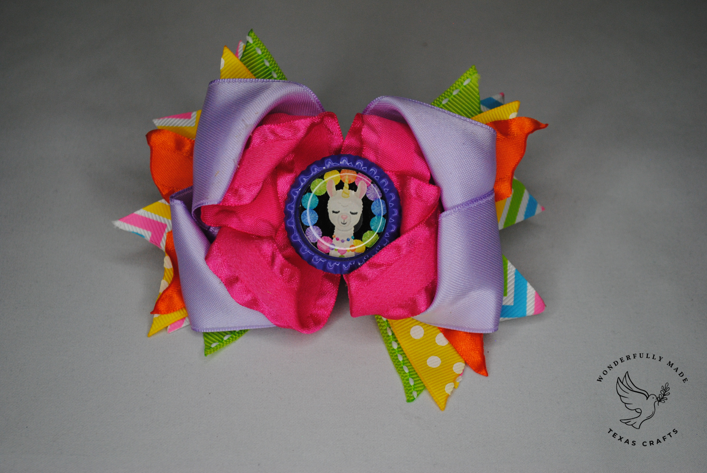 Llama Bow Pink