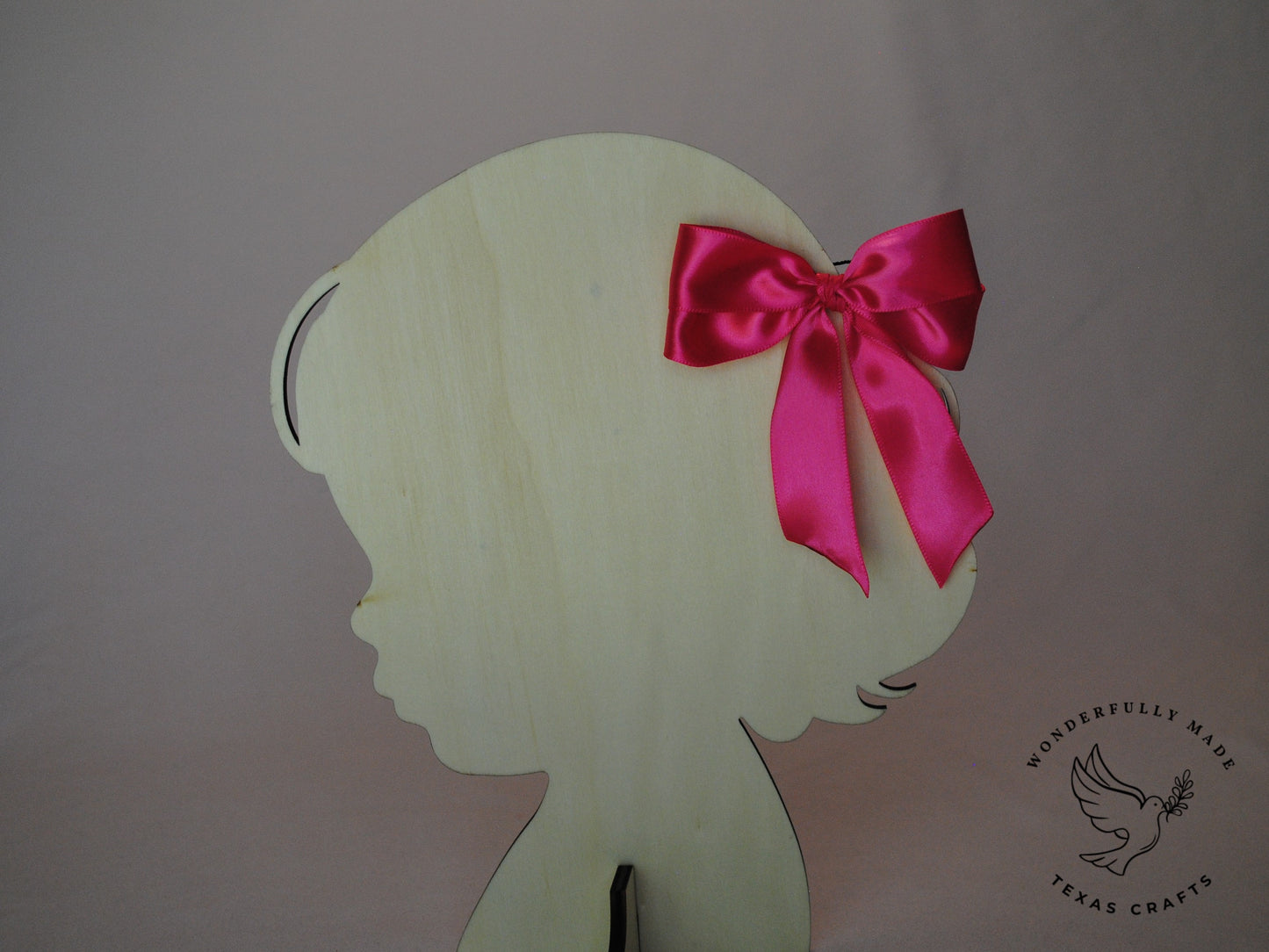 Bright Pink Satin Bow