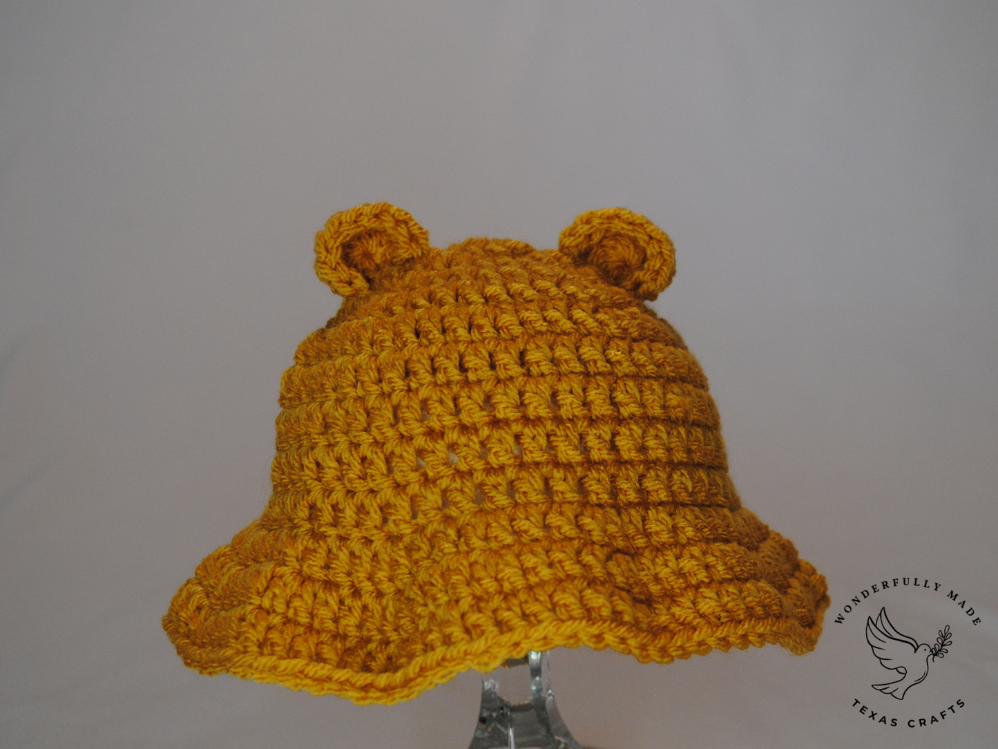 Bear Bucket Hat - Gold