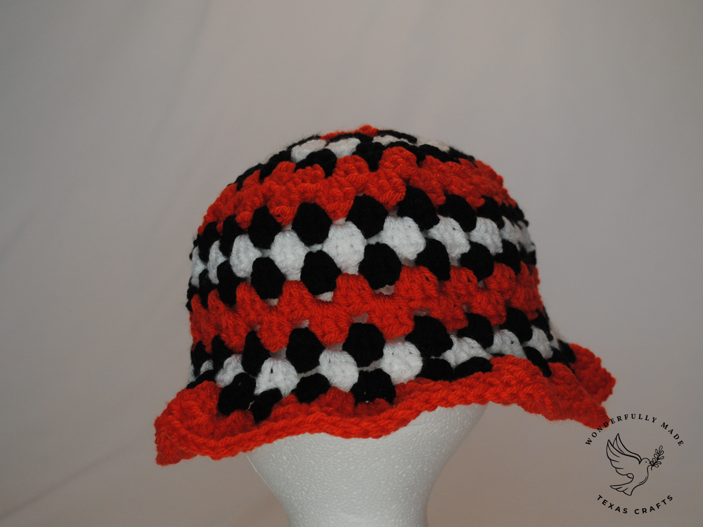 Orange and Black Bucket Hat