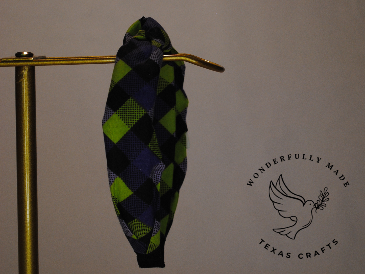Purple Plaid Headband