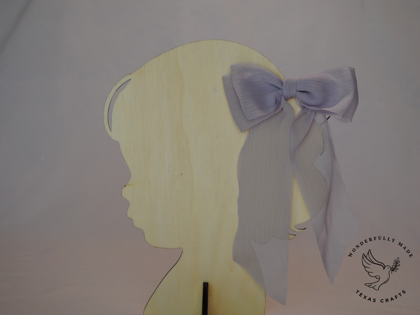 Lilac Chiffon Bow