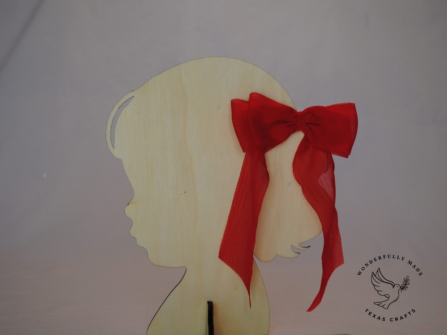 Red Chiffon Bow
