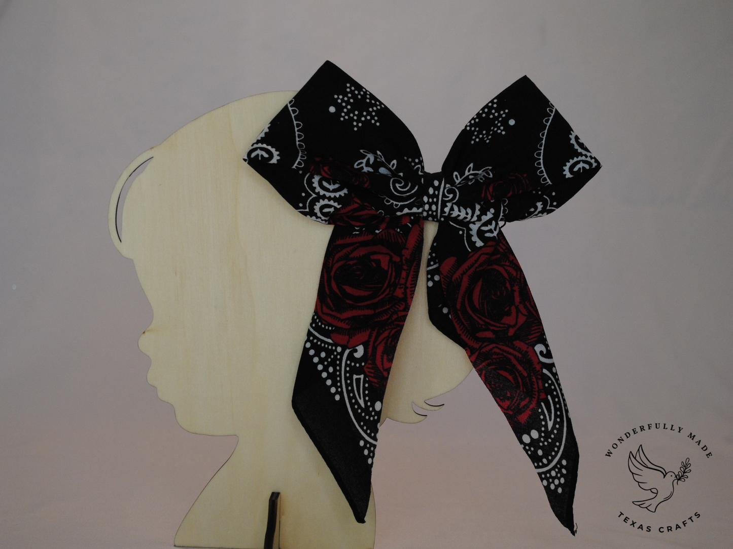 Rose Bandana Bow