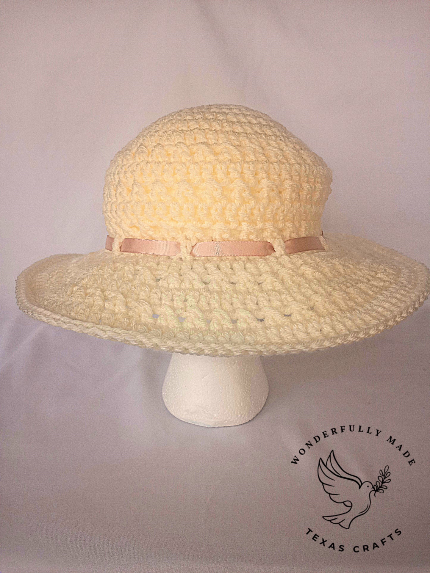 Wide Brim Sun Hat - Ivory