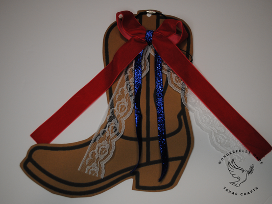 Red, White and Blue Bow Charm