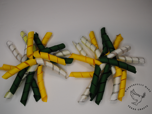 2 pcs - Green, Yellow and White