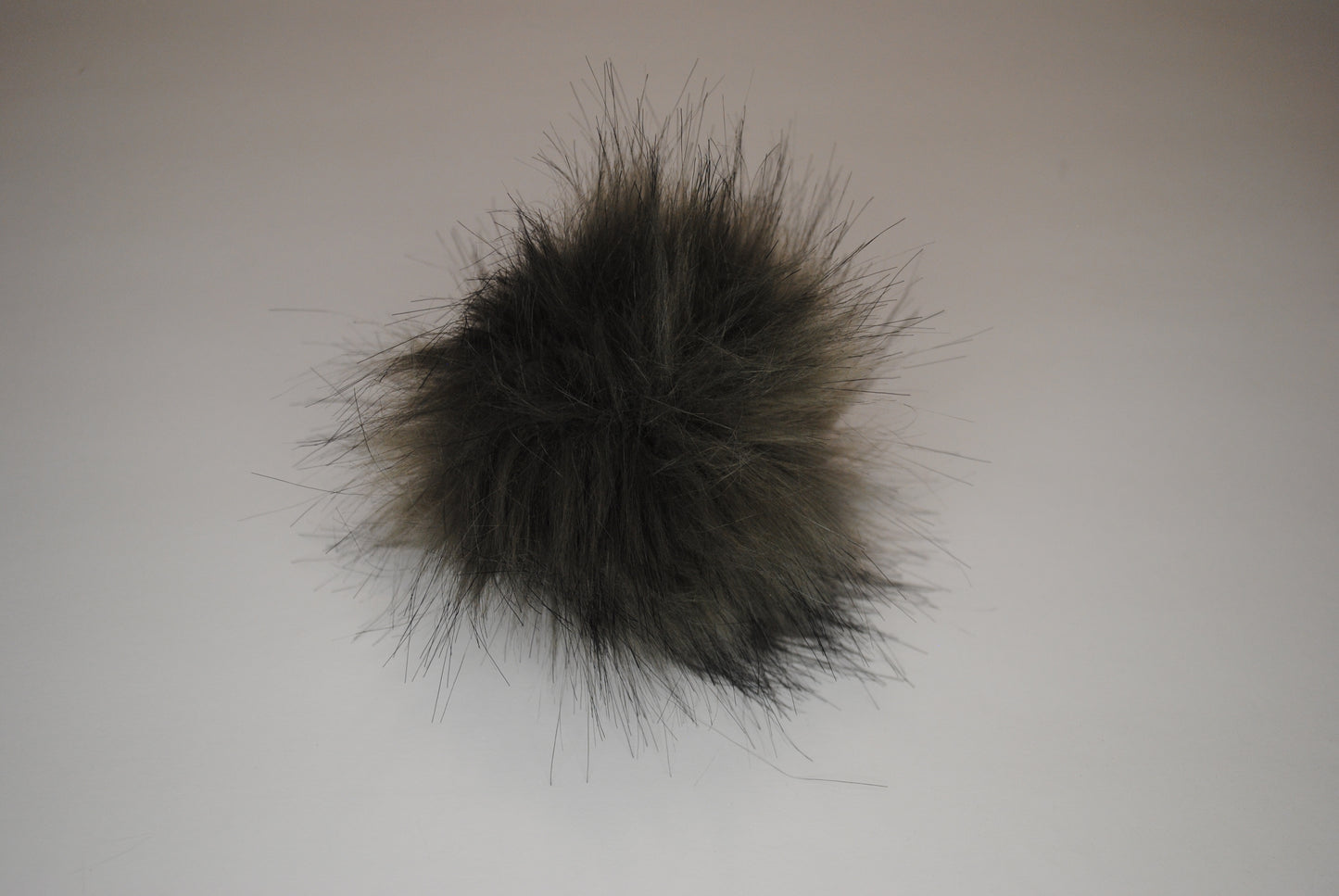 Gray Faux Fur Pom for Beanie