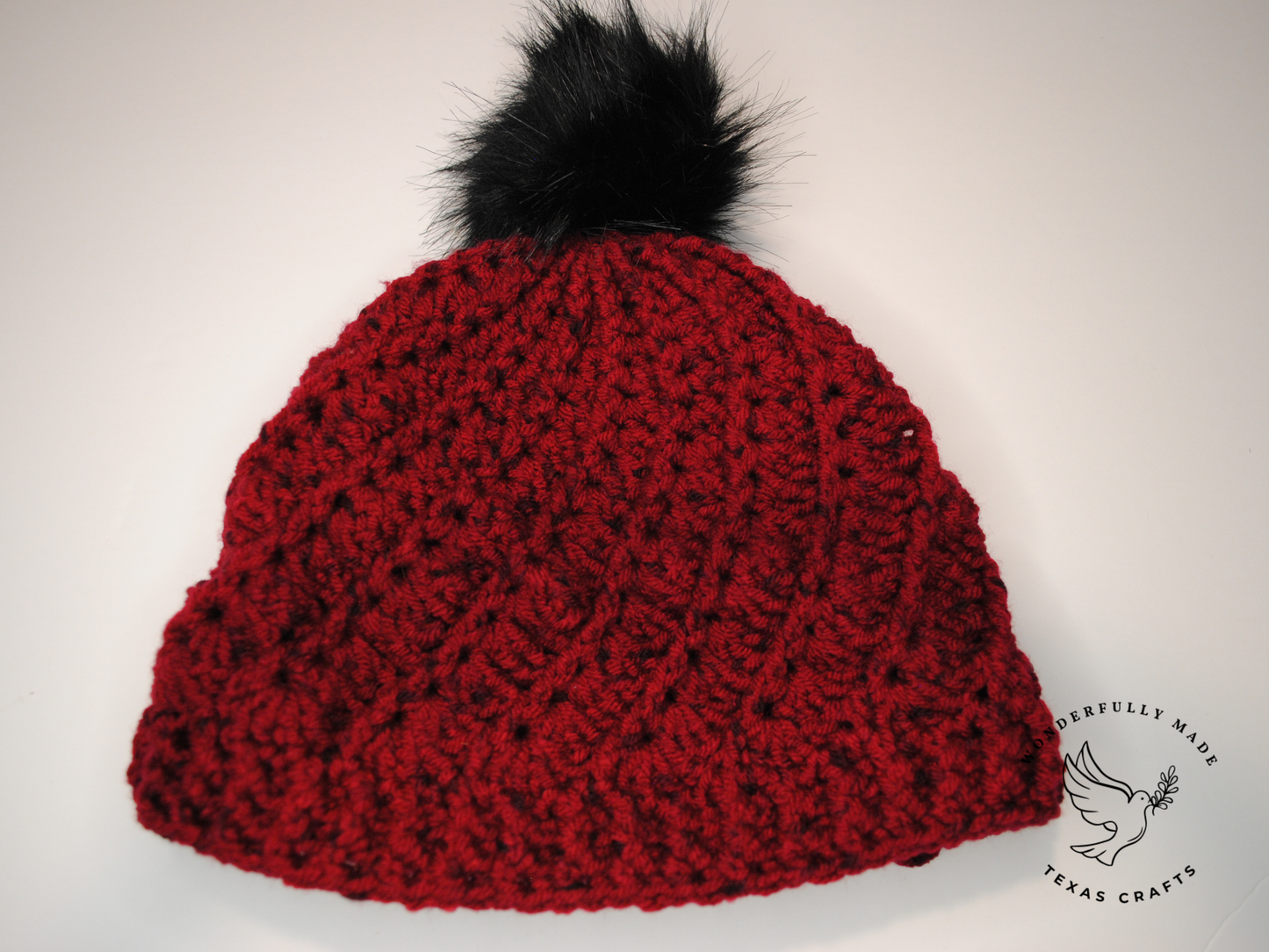 Esther Beanie - Red Tweed