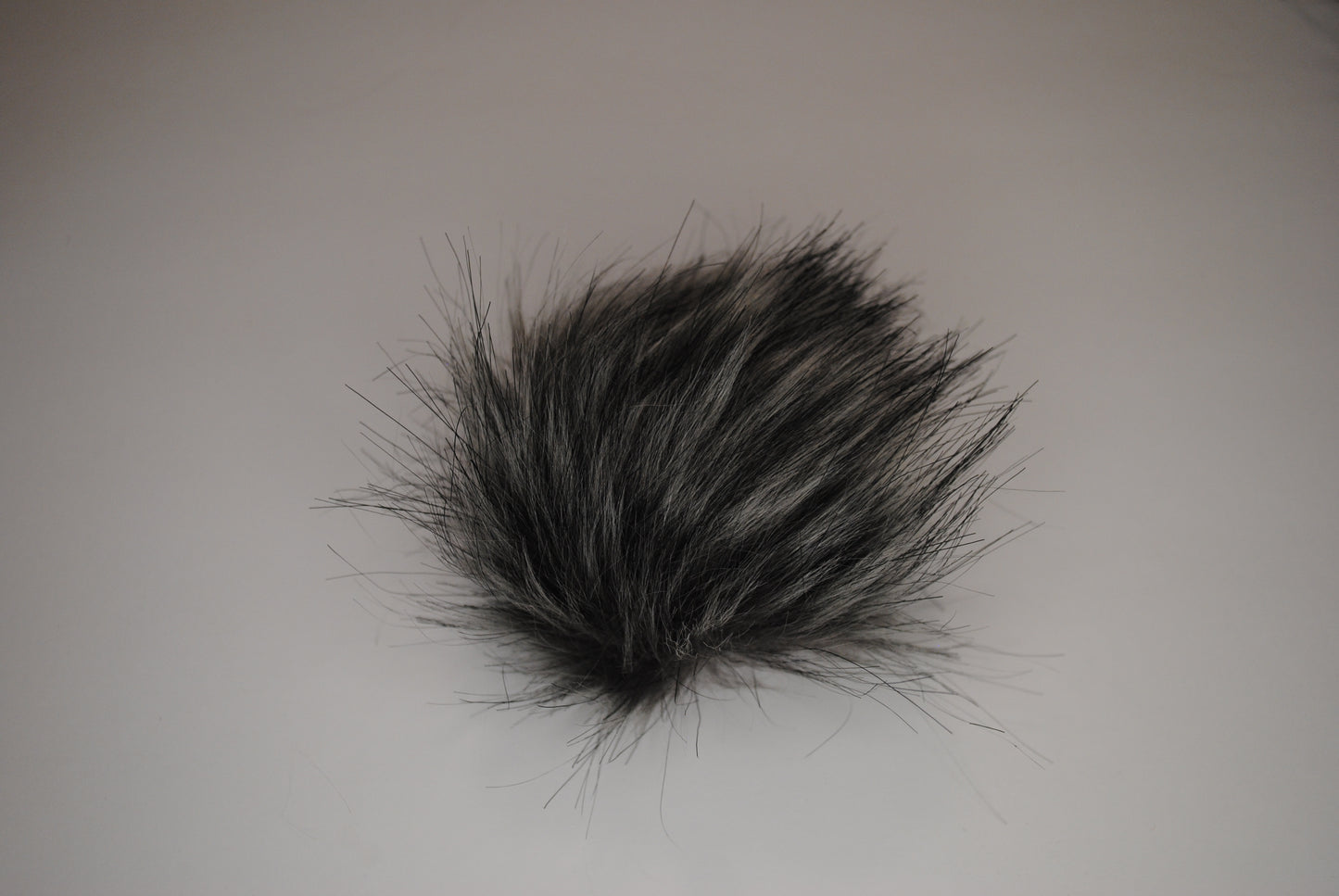 Gray Faux Fur Pom for Beanie