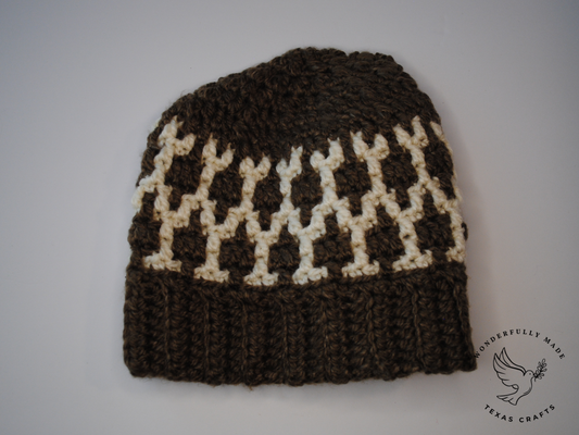 Mozaik Beanie - Brown