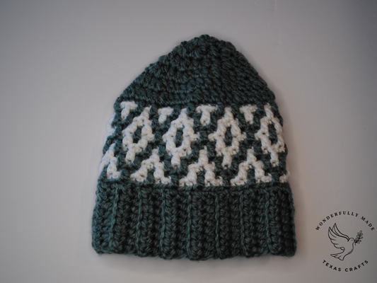 Mozaik Beanie - Blue