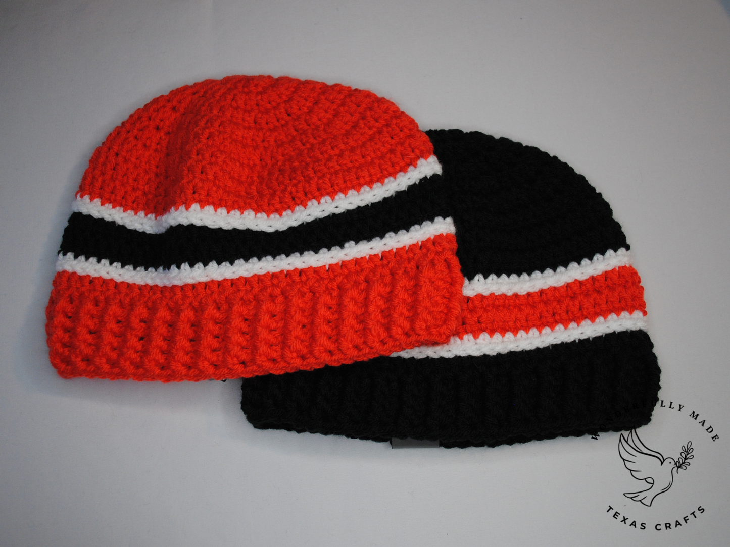 Simon Beanie - Black with Orange
