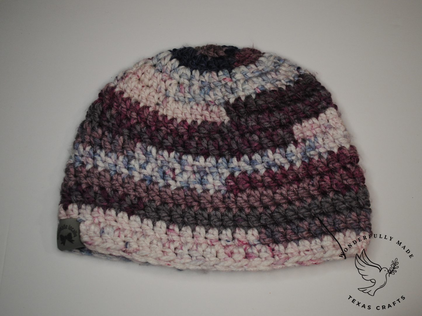 Chunky Beanie - Purple Mix