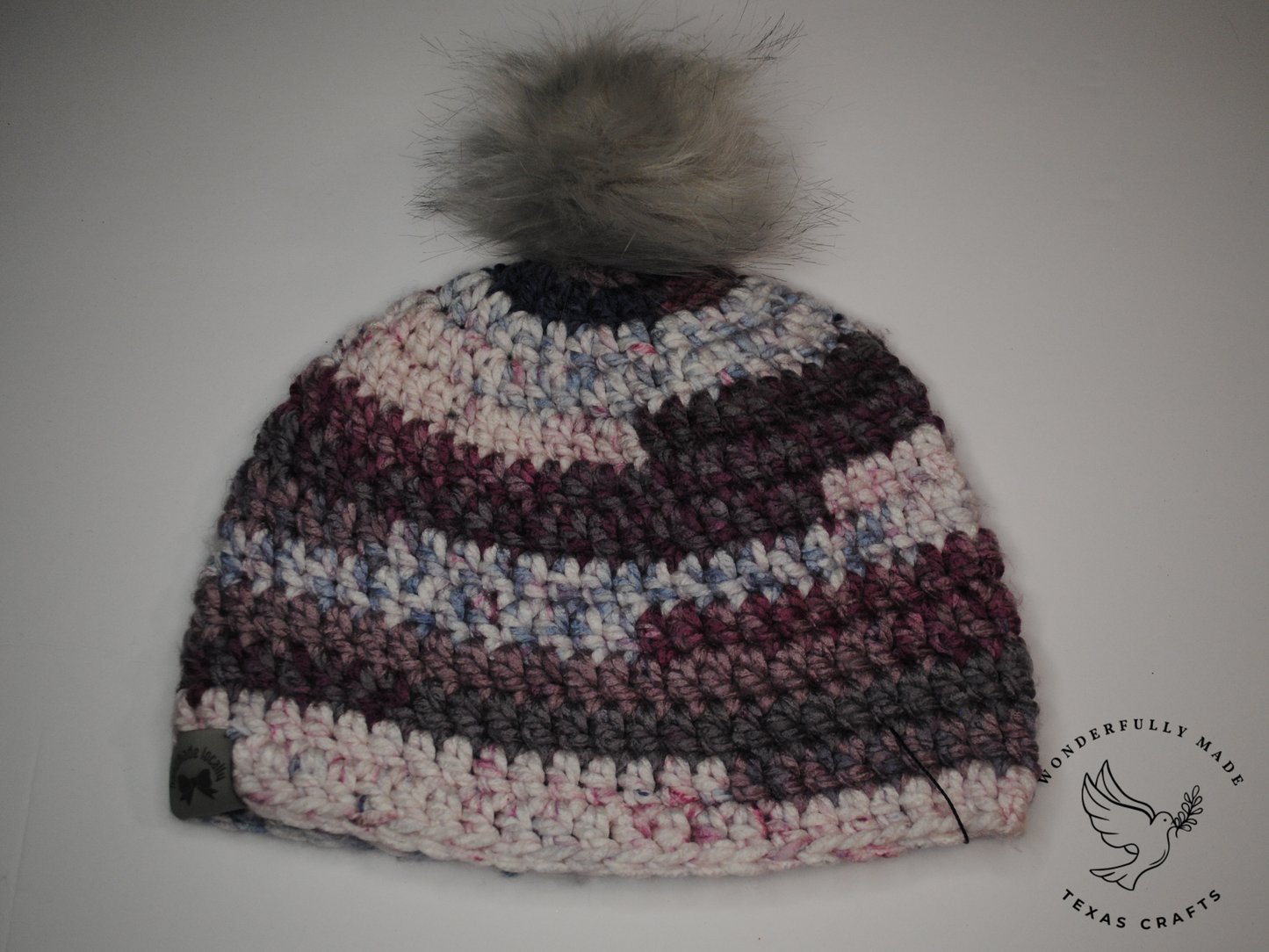 Chunky Beanie - Purple Mix
