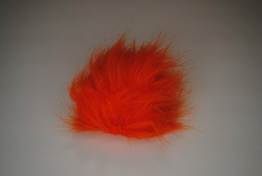 Orange Faux Fur Pom for Beanie