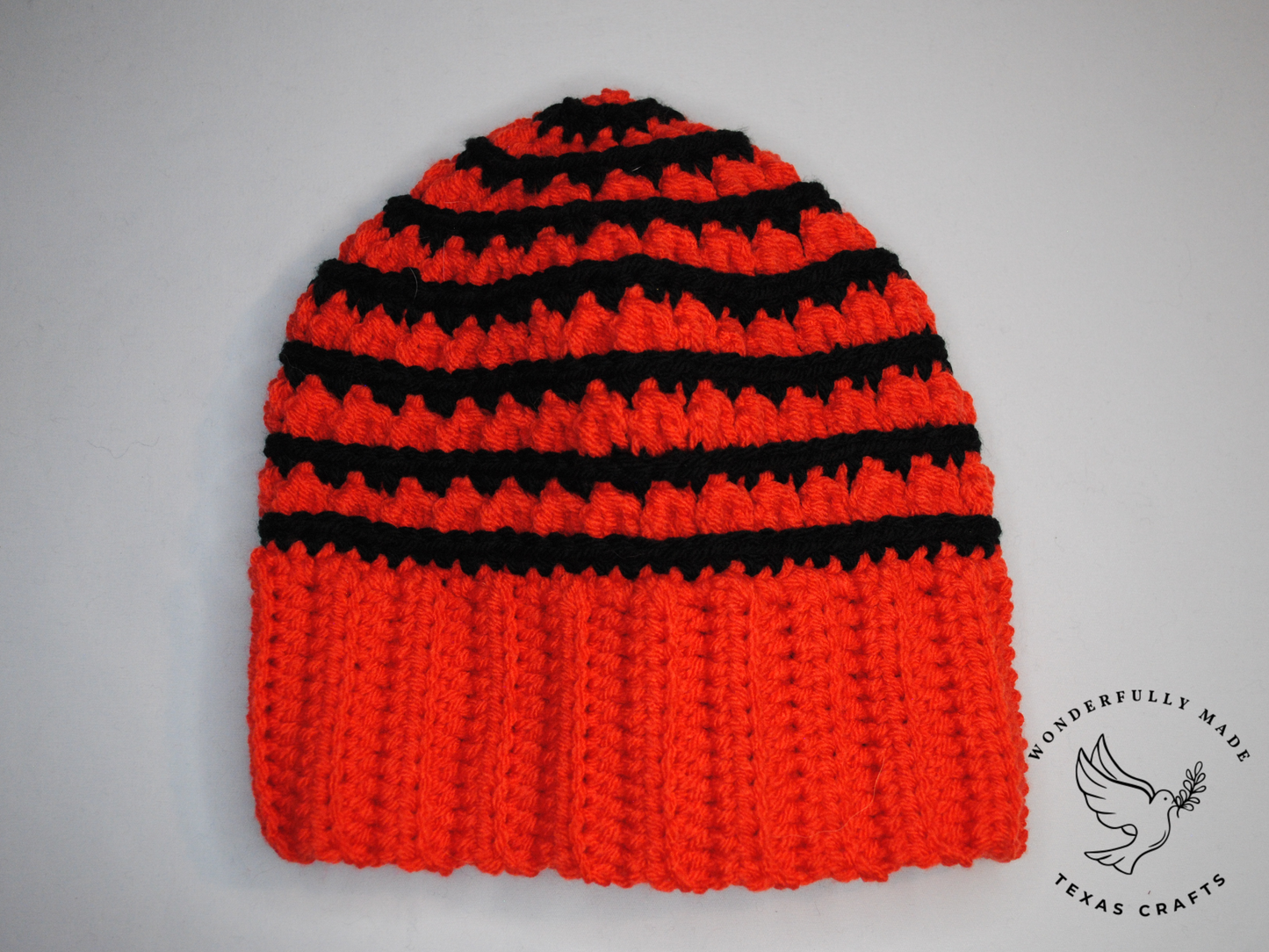 Jordan Beanie - Orange with Black