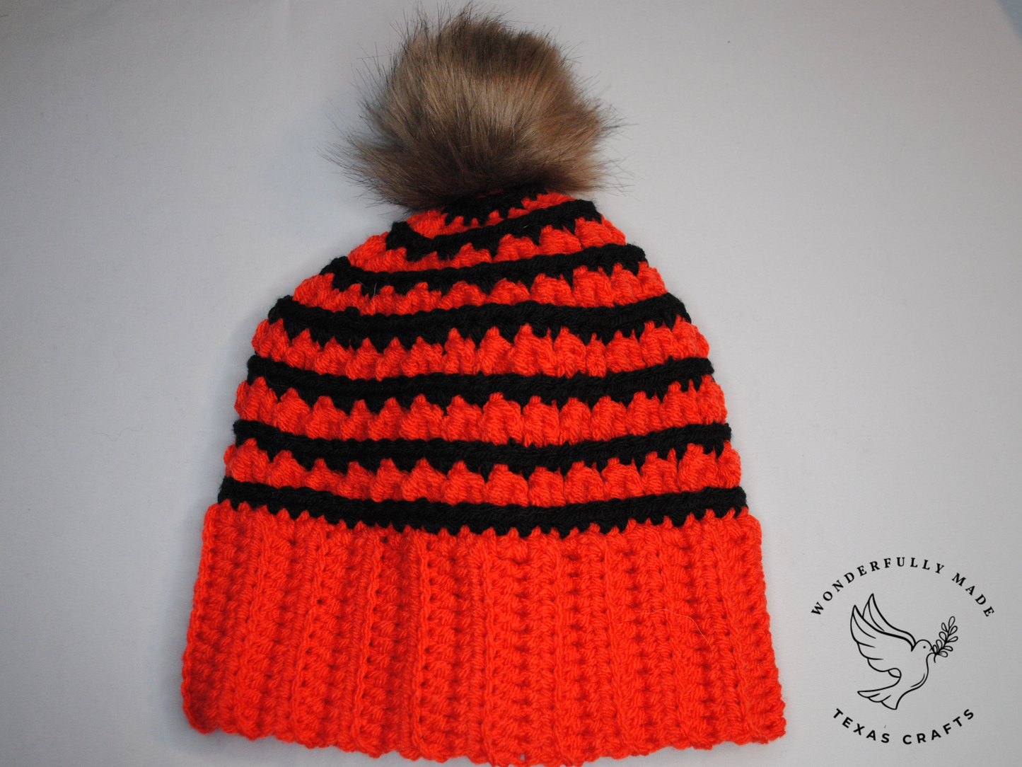 Jordan Beanie - Orange with Black