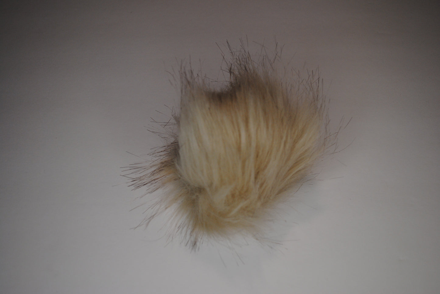 Cream Faux Fur Pom for Beanie