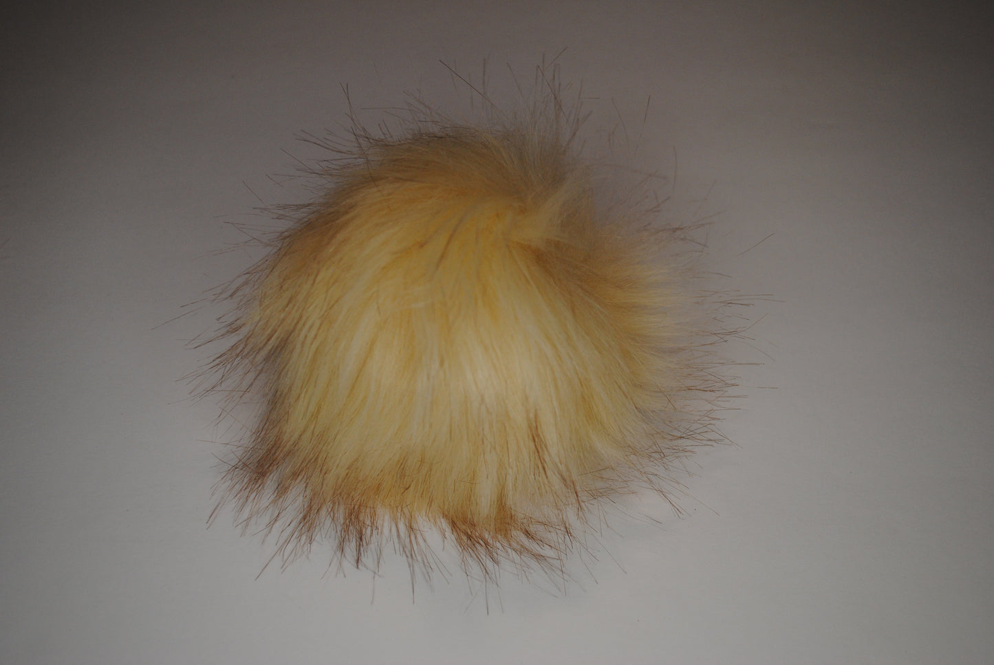 Cream Faux Fur Pom for Beanie