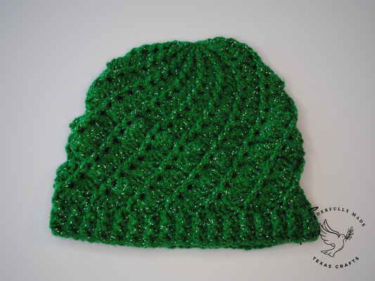 Esther Beanie - Green Sparkle