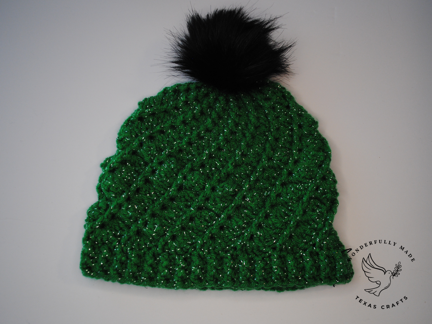 Esther Beanie - Green Sparkle
