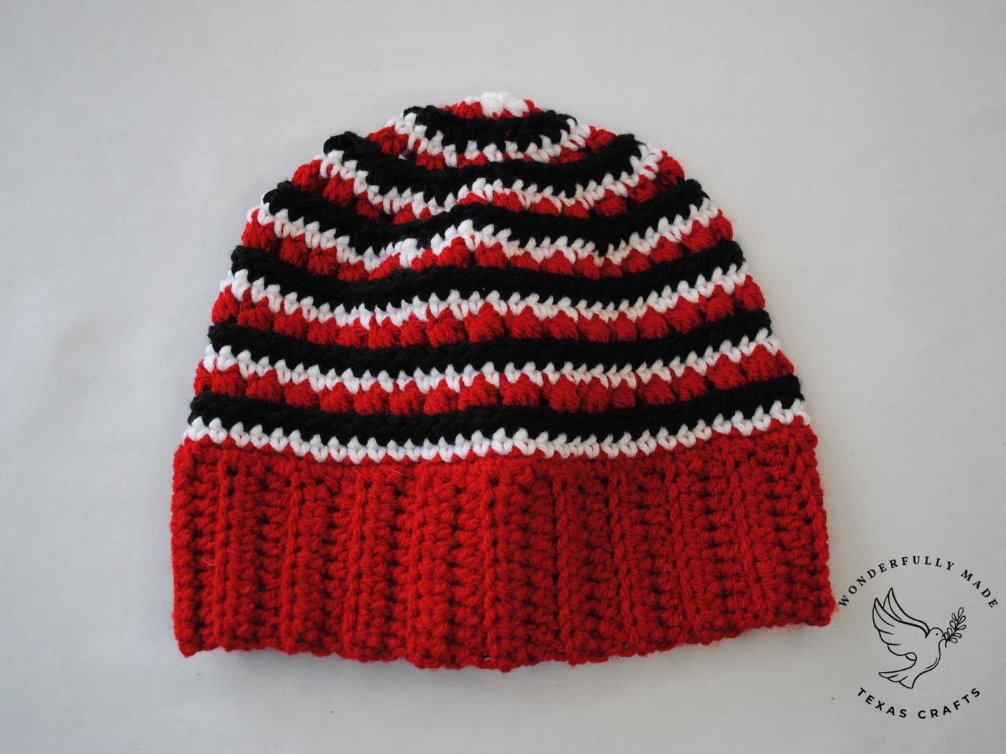 Jordan Beanie - Red, Black and White