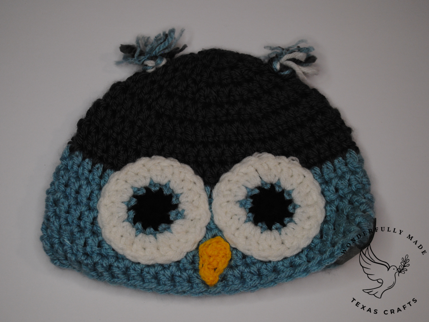 Owl Beanie - Blue