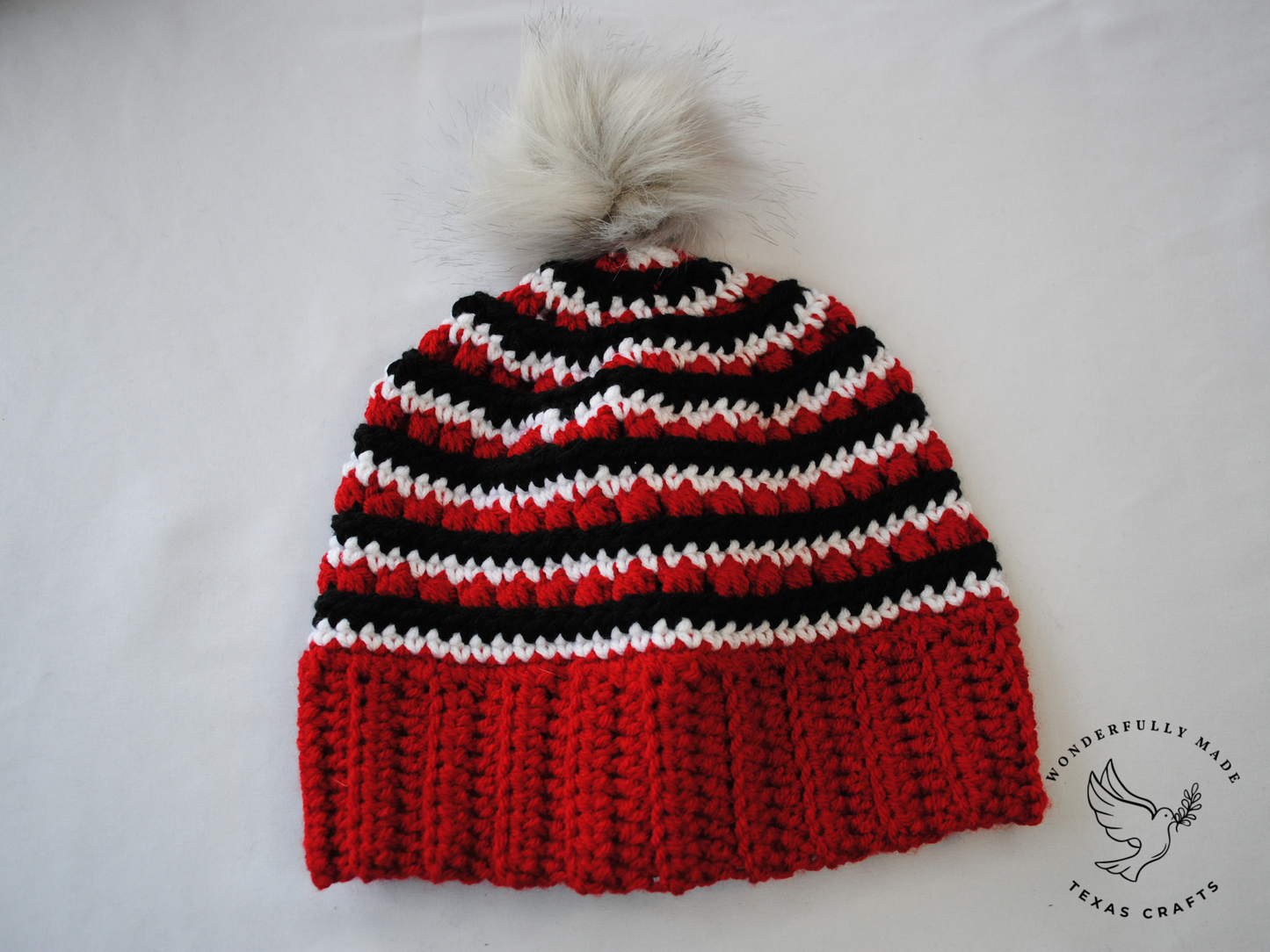 Jordan Beanie - Red, Black and White