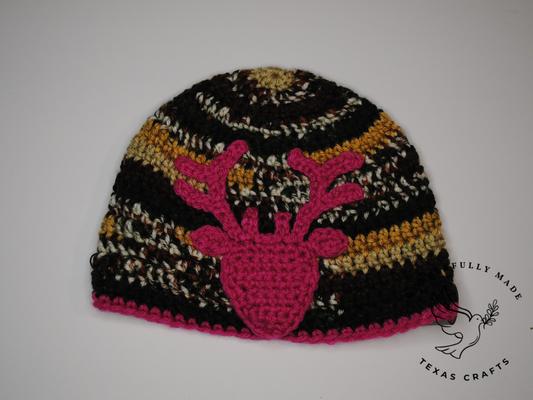 Deer Beanie - Pink