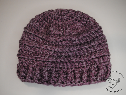 Chunky Beanie - Purple
