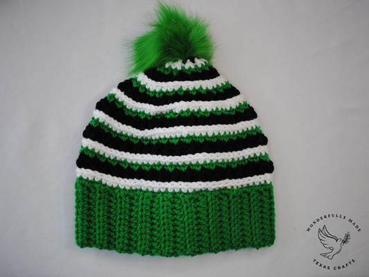 Jordan Beanie - Green and Black