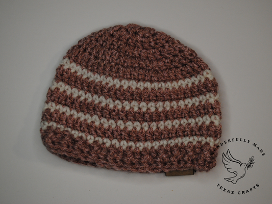 Asher Baby Beanie - Rose