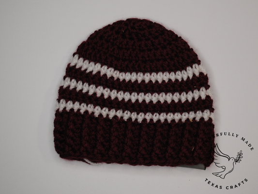 Asher Baby Beanie - Maroon