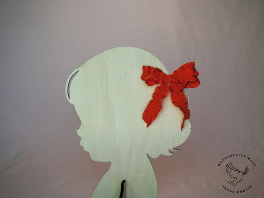 Orange Ruffle Bow