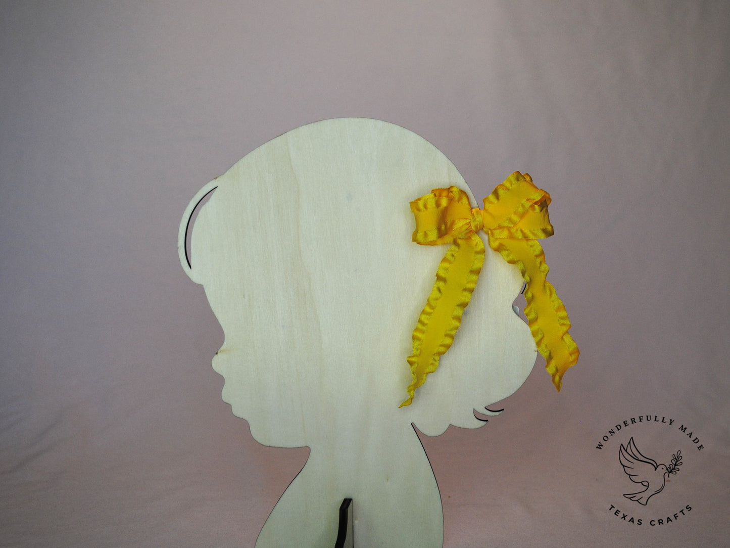 Yellow Ruffle Bow