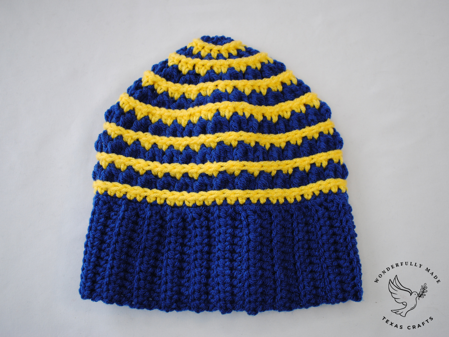 Jordan Beanie - Blue with Yellow