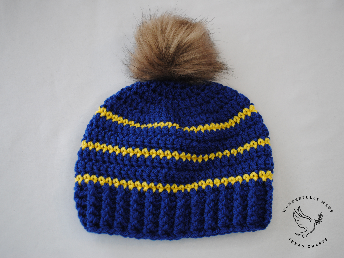 Asher Beanie - Blue and Yellow