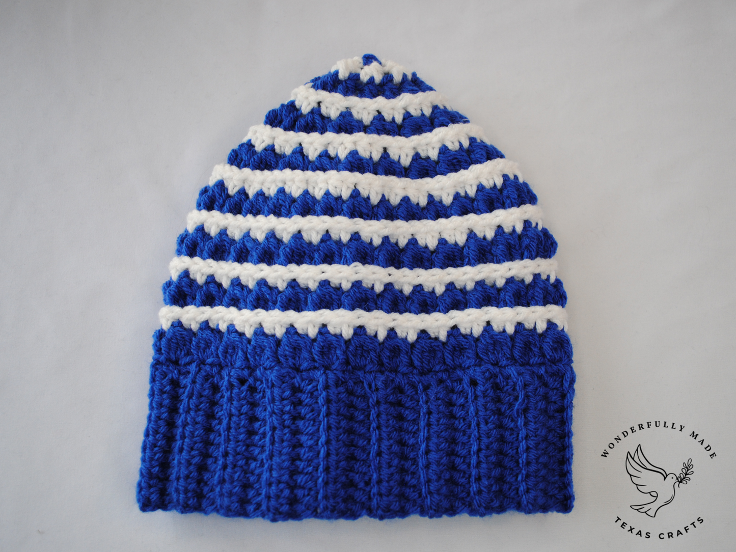 Jordan Beanie - Blue with White