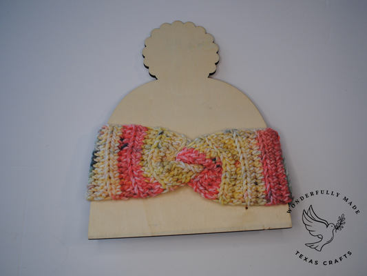 Twisted Ear Warmer - Coral