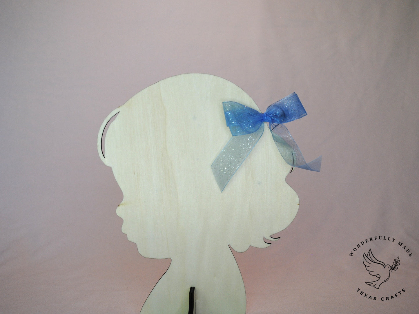Light Blue Sheer Bow