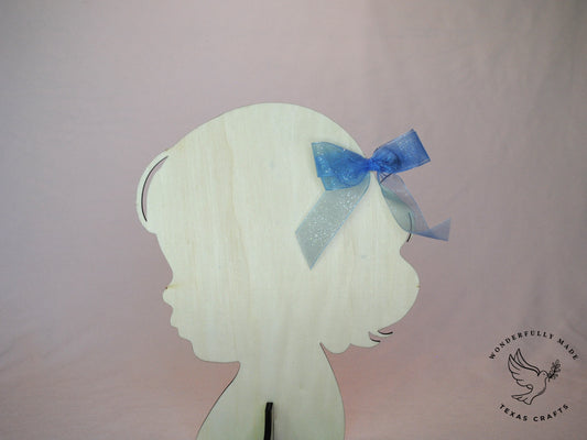 Light Blue Sheer Bow